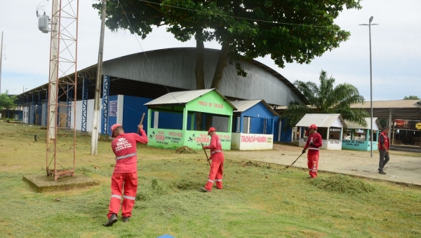 Prefeitura prepara Parque de Exposição para receber famílias que podem ser atingidas por cheia do Rio Acre